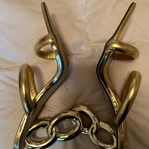 Unique gold pointed heels